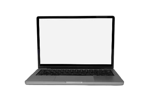 Portátil mostrando un sitio web diseñado por MIA SIN TILDE